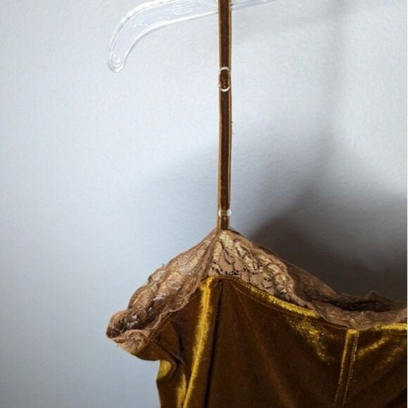 Copper velvet vintage chemise slipdress - Picture 4 of 6